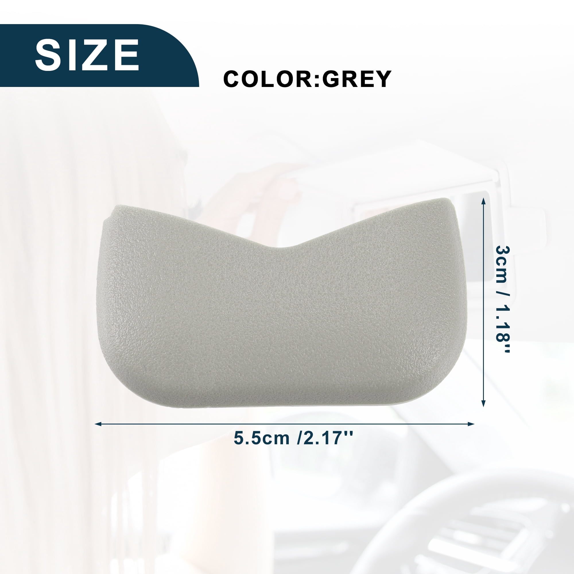 TUCKBOLD Makeup Mirror Cover Sun Visor Cap Clip For Nissan Pathfinder Robust No. 964201MA0A | Inner Sun Visor Bolt Cover Grey With Flat Lever 1 Set - View #11