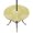 Yellow, Lemon, White, variant on Round Outdoor Tablecloth with Umbrella Hole and Zipper, Blue Palm Tree Tablecloth with Elastic Waterproof, Summer Botanical Tropical Tree Patio Table Covers for 36" - 44" Picnic Pool Tables