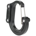 thumbnail image 3 of Heavy Duty aluminio Quickdraw d forma mosquetón Safty hebilla para escalada al aire libre negro, 3 of 8