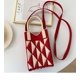 thumbnail image 1 of Bolso para móvil, bolso de punto, bolso de mano de gran capacidad, bolso bandolera para estudiantes, bolso de lana, 1 of 6