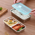 thumbnail image 2 of 4 Pack Stainless Steel Containers Reusable,Compartment Food Storage Containers with Leakproof Lids Prep Dishwasher Safe, 2 of 7