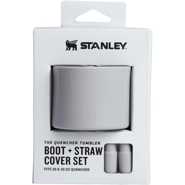 Stanley Quencher Boot and Straw Cover Cap Anti-Slip Silicone Protector for Tumbler with Handle Accessory Set for Stainless Steel Drinking Cup BPA-Free