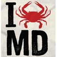 thumbnail image 2 of Maryland I Love MD Crabby State Pride Men's Graphic T Shirt Tees Brisco Brands 2X, 2 of 6