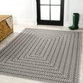 thumbnail image 2 of JONATHAN Y JONATHAN  Y Lucia Modern Concentric Squares Indoor/Outdoor Area Rug 5 X 8 - Black/Light Gray, 2 of 5