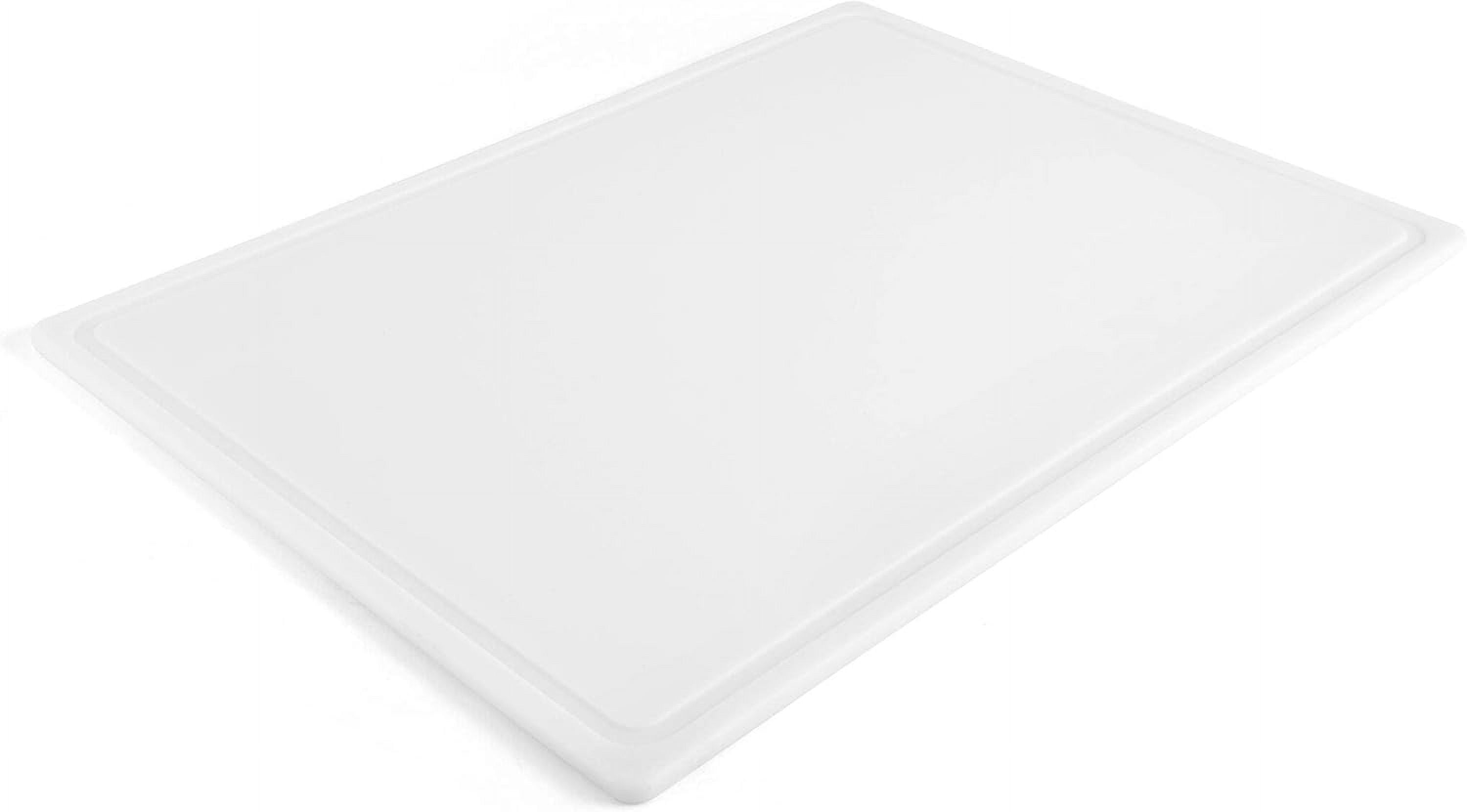Extra large plastic cutting board, dishwasher-safe, with juice groove, non-slip surface, durable