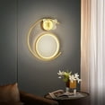 thumbnail image 2 of Lámpara de pared moderna con forma de mariposa para sala de estar, dormitorio, escalera, decoración del hogar Oro a la izquierda, 2 of 8
