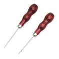 thumbnail image 6 of WE-POLUJ 2 Pcs Wooden Handle Awls Gourd Shape Leather Hole Puncher DIY Tailor Sewing Stitching Needles Pin Punching Tool, 6 of 9