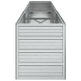 thumbnail image 4 of vidaXL Garden Raised Bed 94.5"x15.7"x17.7" Galvanized Steel Silver, 4 of 5