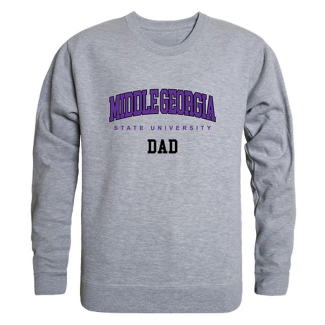W Republic 562-420-HGY-03 Chandail en Molleton Col Rond pour Hommes Middle Georgia State Knights Papa, Gris Chiné - Large