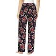 thumbnail image 3 of Xecao Ladybug Women's Straight Lounge Pajama Pants: The Epitome of Relaxed Sleepwear, 3 of 9