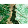 thumbnail image 3 of Green Stone Gold Stripe Area Rug, Abstract Crystal Marble Print Rugs, Non Slip Machine Washable Easy Care Carpet For Indoor Living Room Bedroom Study Apartment Home Decor 5 x 7ft, 3 of 6