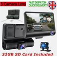 thumbnail image 4 of DVR para automóvil de 4" con doble lente HD, cámara de tablero, grabadora de video delantera y trasera, sensor G + tarjeta SD de 32 GB, 4 of 5