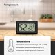 thumbnail image 3 of Mini termómetro digital LCD higrómetro temperatura humedad -50 ~ 70 10% ~ 99% termómetro portátil termohigrómetro indicador para oficina cocina Hu, 3 of 5