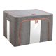 thumbnail image 1 of Compartimientos de almacenaje Organizadora Plegable Contenedor 24L Contenedor Durable a Prueba de Polvo Portátil Cremallera Resistente Bolsa de Almacenamiento de Ropa , Gris, 1 of 9