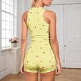 thumbnail image 3 of MAIHAN Womens Casual Shorts Set Summer Outfits Cute Clothes Sleeveless Tie Tank Top Elastic Drawstring Shorts Lounge Matching Set Tracksuit Comfortable Playwear Daily Wear, 3 of 5
