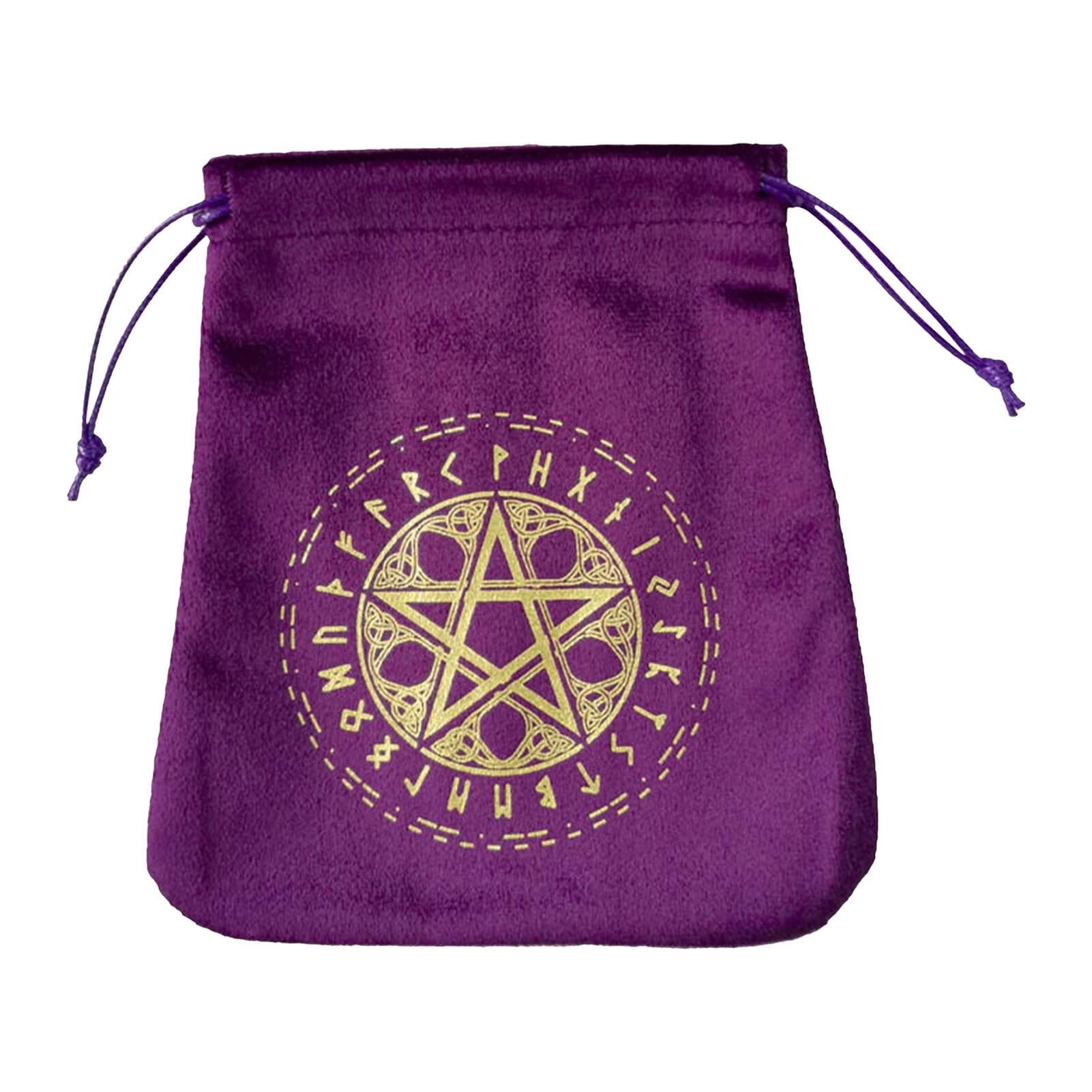 Tarot Card Holder Classic Spiritual Pentagram Tarot and Dice Bag