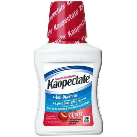 Kaopectate Anti-Diarrheal Upset Stomach Reliever, Cherry 8 oz (Pack of 3)