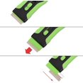 thumbnail image 3 of Ceramic Scraper Car Sticker Remover Glass Stove Top Razor Scraper Label,glue,paint,adhesive Remover Tool + 10pcs Stainless Steel Razor Blades (green), 3 of 4