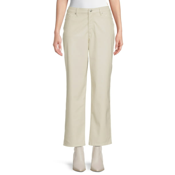 Madden NYC Junior's Faux Leather Dad Pants - Walmart.com
