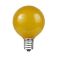 thumbnail image 2 of Novelty Lights Yellow G40 Globe 5 Watt Incandescent Light Bulbs, 2 of 7