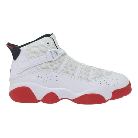 Nike Jordan 6 Rings White/University Red-Black 323432-160 Pre-School Size 2Y Medium