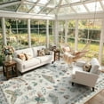 thumbnail image 5 of Moynesa Insect 9'x12' Large Area Rugs for Living Room Washable Natural Bedroom Rug Bug Accent Carpet for Sunroom Dining Room Office Stain Resistant Non Slip, Beige, 5 of 11