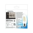 thumbnail image 4 of GE LED Light Bulbs, 60 Watt, Soft White, CA11 Bulbs, Medium Base, Clear Finish, 13yr, 4pk, 4 of 9