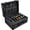 Black, variant on Barber Case with Clippers Sliding Tray, Profesional Barbers Briefcase Tool Case, Travel Barber Cases for Clippers and Supplies, Hair Scissors Trimmer Organizer, Salon Grooming Hard Suitcase