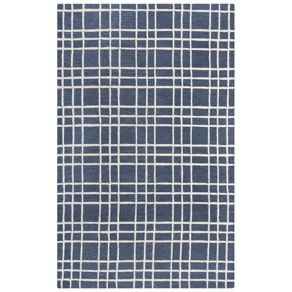 Alora Decor Lofton Blue 5'X7'6" Tufted Wool Rug