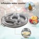 thumbnail image 5 of Portavasos inflable de PVC para la playa bandeja de almacenamiento flotante Likrtyny para aperitivos relajación cerveza bebidas platillo, 5 of 9