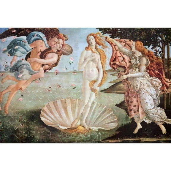 The Birth of Venus, c.1485 Art Poster Print by Sandro Botticelli Art Poster Print by Sandro Botticelli
