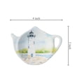 thumbnail image 2 of Gourmet Art 4-Piece Lighthouse Teapot Shaped Tea Bag Holder Set/Spoon Rests, 2 of 5