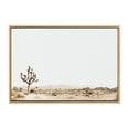 thumbnail image 2 of Kate and Laurel Sylvie Lone Joshua Tree Framed Canvas Wall Art by Amy Peterson Art Studio, 23x33 Natural, Nature Landscape Wall Décor, 2 of 6