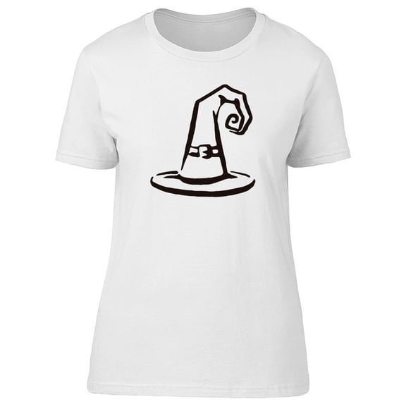 Witch Hat Hand Drawn T-Shirt Women -Image by Shutterstock, Female Medium
