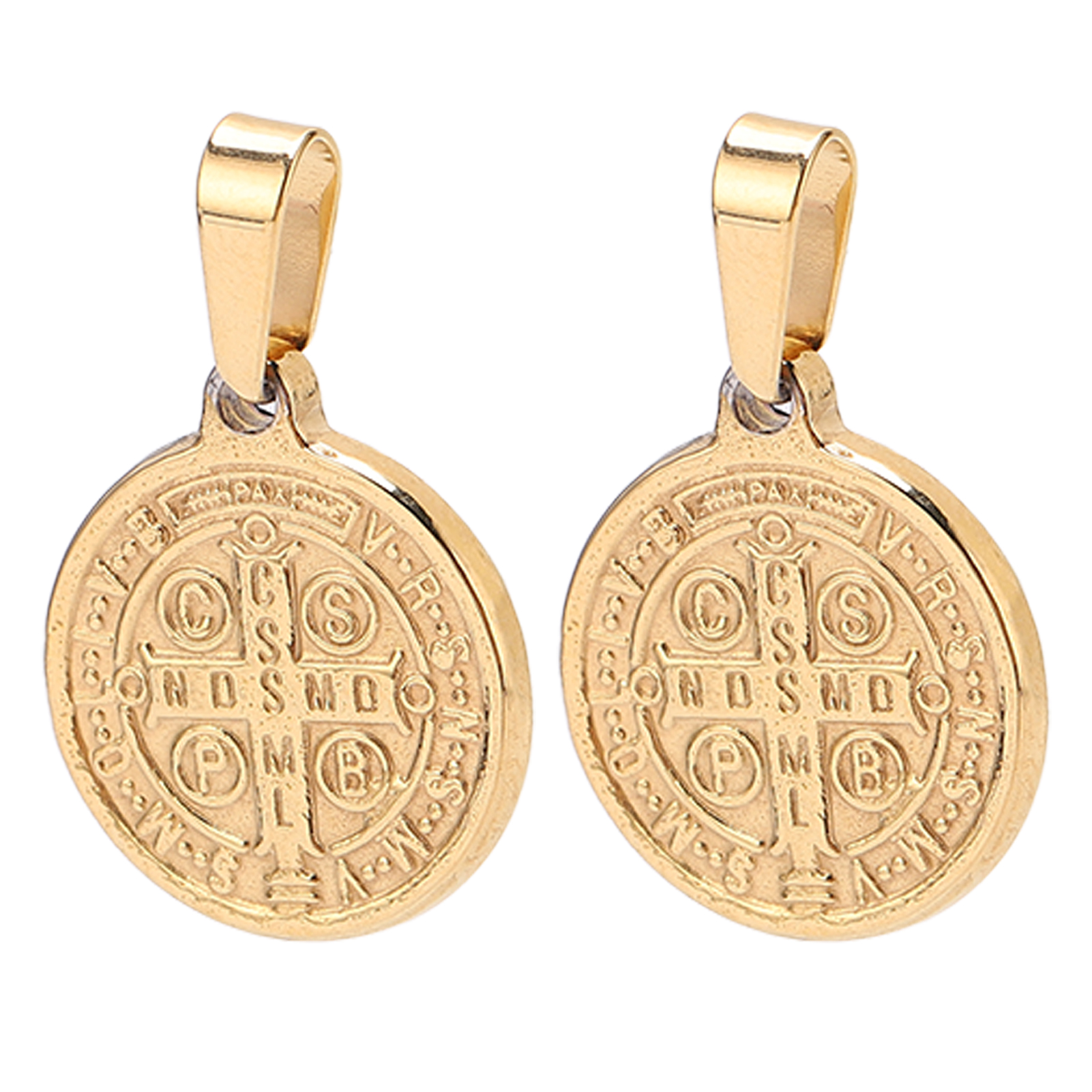 St Benedict Medals, Double Sided Relief St Benedict Pendant For Gift Giving  For Wearing 