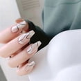 thumbnail image 3 of 24pcs/Set Fake Nails Wear Press On Reusable Designs Set French Artificial, 3 of 5