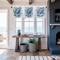 thumbnail image 5 of Window Valance for Kitchen,Summer Blue Sea Snails Rod Pocket Curtain Valances Short Curtains Drapes Panel,White Farm Wood Board Window Treatment Topper for Living Room Bathroom Bedroom Home Decor, 5 of 9
