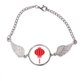 thumbnail image 1 of Rojo patron de linterna tradicional china Pulsera pulsera pulsera alas de ángel pulsera, 1 of 3