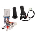thumbnail image 1 of Sistema sin escobillas de 24 V/36 V con puño de acelerador giratorio para una experiencia de ciclismo mejorada Controlador de motor de bicicleta eléctrica de 350 W, 1 of 8