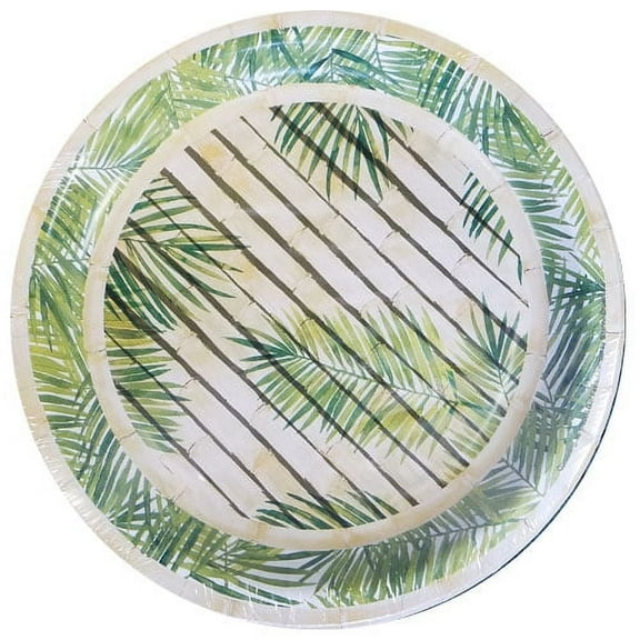 Various Summer 'Earth Chic' Disposable Paper Plates, 8 Count