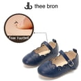 thumbnail image 4 of Girls Mary Jane Flats Toddler Kids School Uniform Party Dress Shoes(AG280 Blue/13M), 4 of 6