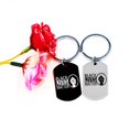 thumbnail image 6 of Stainless Steel Black Lives Matter Fist Tag Keychain Set for Couples, BLM Jewelry for Women and Men Y961-11, 6 of 7