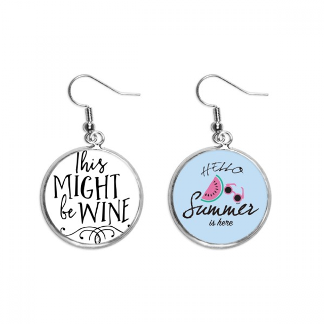 Esto podría ser vino diseño de encaje Pendientes de sandía verano lóbulo desgaste Unbranded M