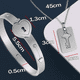 thumbnail image 3 of Pulsera Brazalete Pareja Con Llave Corazón Acero Inoxidable Xtellar plateado, 3 of 4