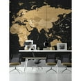 thumbnail image 3 of GK Wall Design  Black Political World Map Dark Maps Removable Wallpaper H:114"  x W:204", 3 of 3