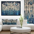 thumbnail image 4 of DESIGN ART Designart 'Blue Vintage Crystal Chandelier' Flower Artwork on Framed Canvas, 4 of 5