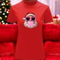 thumbnail image 3 of Playera Blusa Con Estampado De Santa Fashion Con Lentes Y Chicle Ropa De Mujer Color Rojo Talla Grande Marca Emil SaEs, 3 of 4