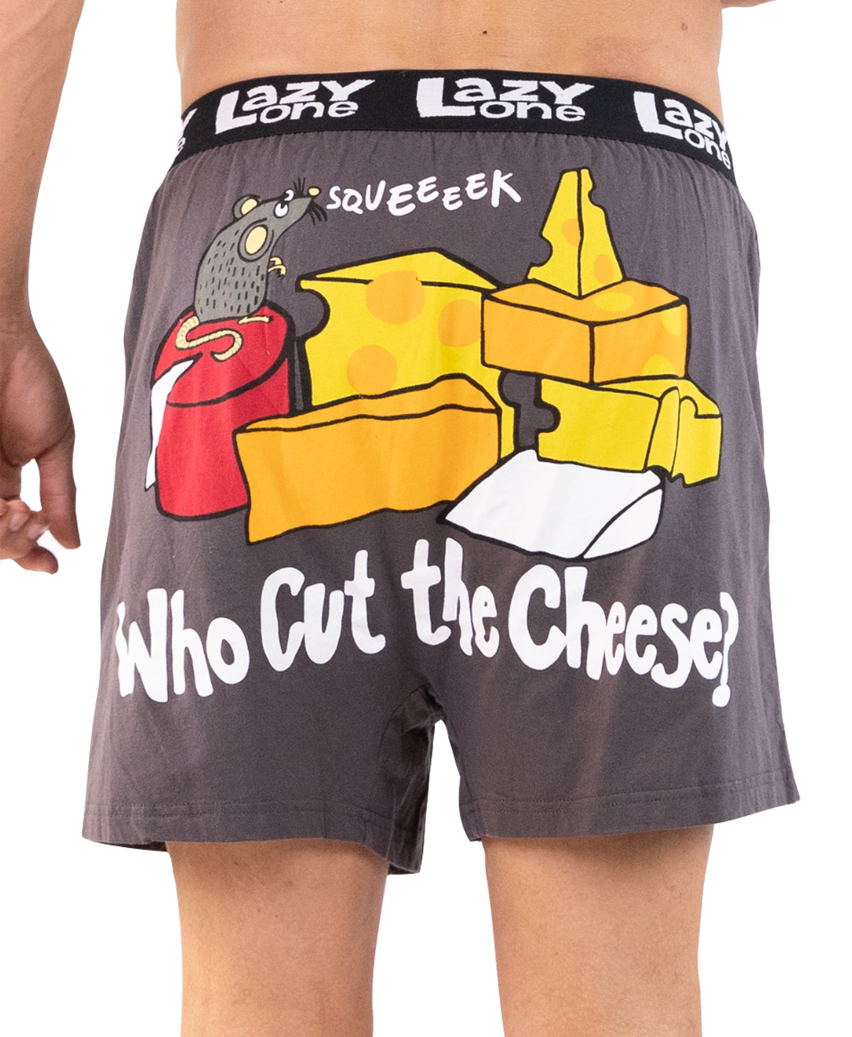 LazyOne Funny Animal Boxers, Pull My Finger, Humorous Underwear, Gag Gifts  for Men, Xxlarge 