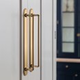 thumbnail image 4 of Goo-Ki 7.6'' Center to Center Champagne Bronze Cabinet Bar Pulls with Backplate, Vintage Classic Retro Drawer Handles Closet Home Kitchen Improvement Hardware, 2 Pack, 4 of 7