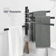 thumbnail image 3 of Toallero para baño con 4 brazos abatibles space giratorios de aluminio, 3 of 4